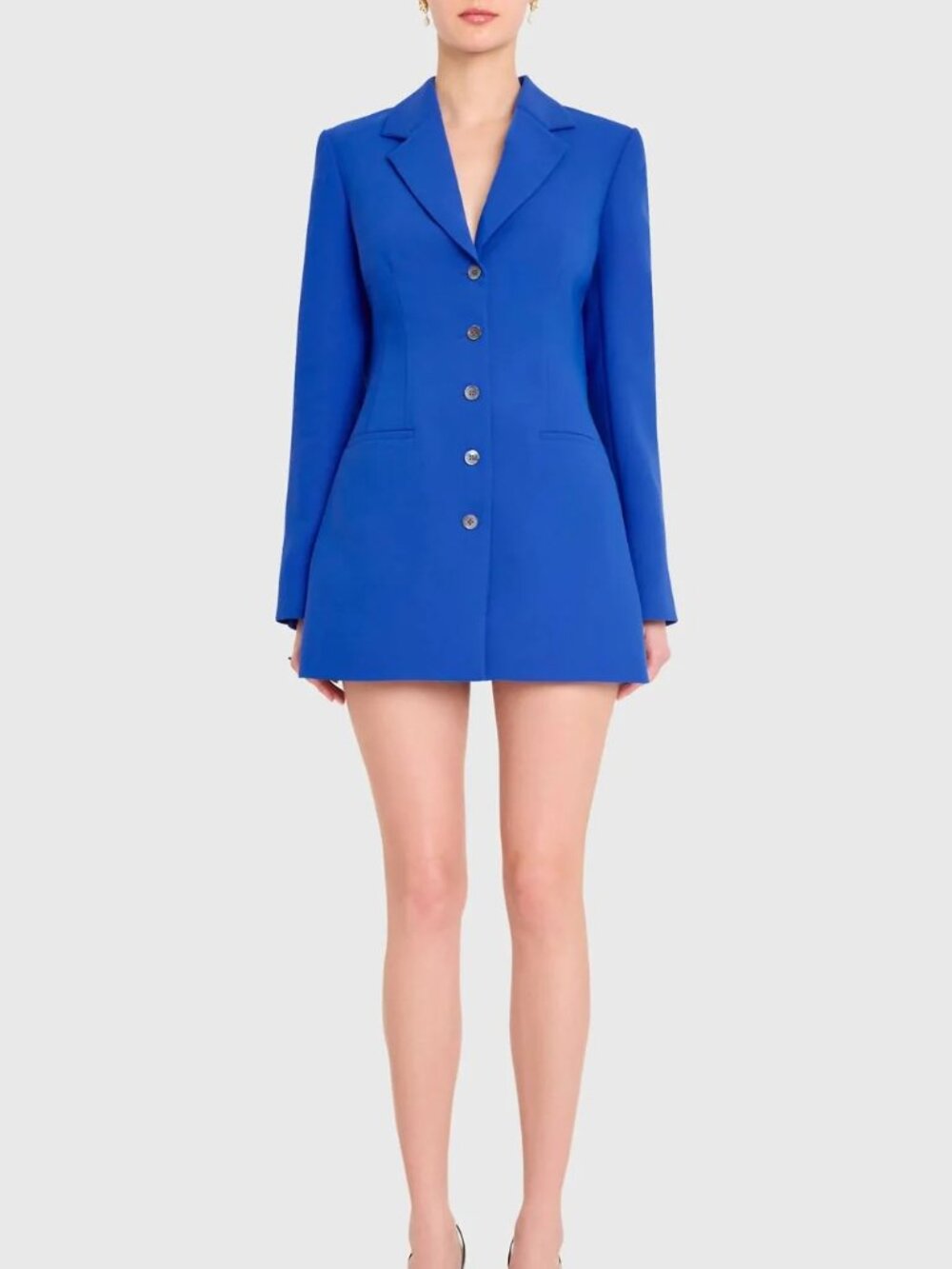 Command attention in this striking Peralata Blazer Romper by Amanda Uprichard. T